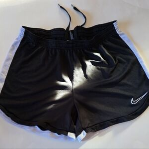 Nike Women's Athletic Shorts - Black with White Trim
